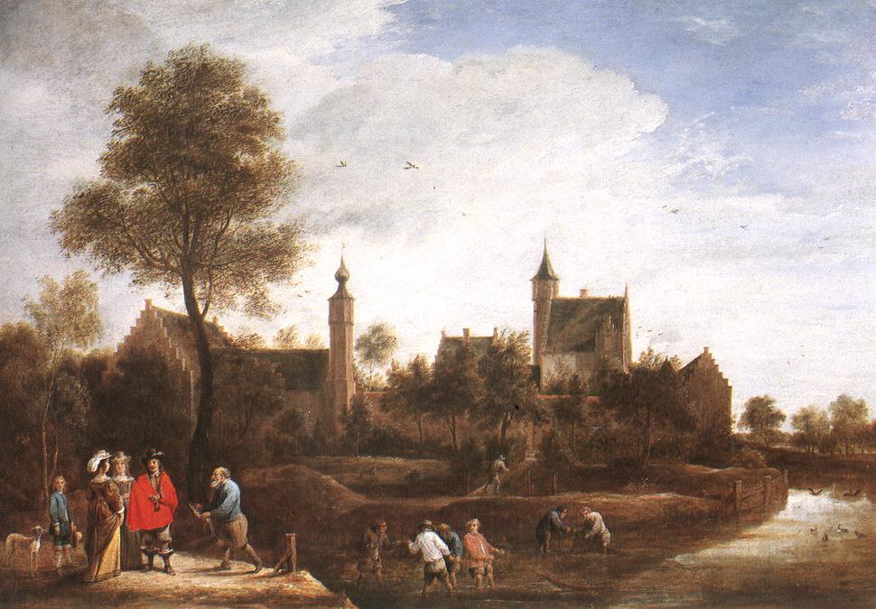 TENIERS, David the Younger A View of Het Sterckshof near Antwerp r